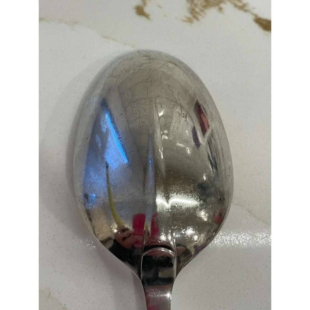 Queen Anne Williamsburg Stieff Sterling Silver Serving Spoon 7 7/8